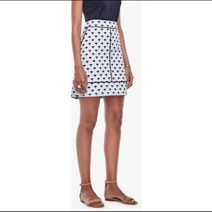 Ann Taylor Floral Fan Jacquard Skirt